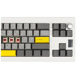 Клавіатура Epomaker Shadow-X 70 Mulan Switch Hot-Swap LCD Screen RGB Wireless/Bluetooth/USB UA White (SHX-W-M) - мініатюра 2