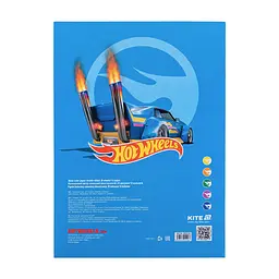 Кольоровий папір Kite А4 неоновий Hot Wheels (10 аркушів/ 5 кольорів) (HW24-252) - мініатюра 4