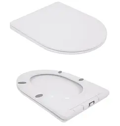 Унітаз підлоговий Qtap Jay Ultra Quiet з сидінням Slim Duroplast/ Soft-close/ Quick Release QT07222175TW - мініатюра 7