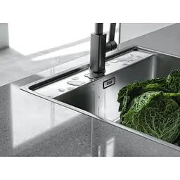 Кухонна мийка Franke Maris MRX 210-40 TL/127.0598.748/нержав.сталь полірована/510х430х180/врівень зі стільницею SlimTop - мініатюра 4