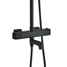 Душова система Globus Lux Termostatic Q GLM-0041T-BB, Чорний матовий - мініатюра 4
