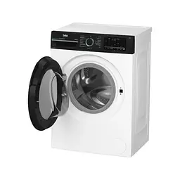 Beko Пральна машина фронтальна, 7кг, 1200, A, 50см, дисплей, інвертор, пара, білий - мініатюра 2