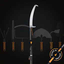Пила садова закруглена з гаком Fiskars OneClick 360 мм, зріз на себе (1080690) - мініатюра 3