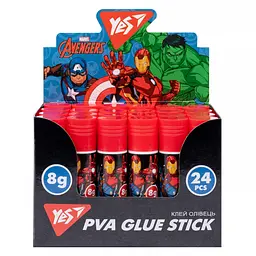 Клей-олівець YES /320275/ Marvel.Avengers PVA 8 г (24/576) - мініатюра 2