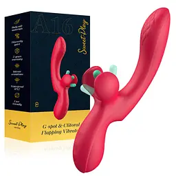 Вібратор Erospace Sweet Play G-Spot & Clitoral Flapping Vibrator A16