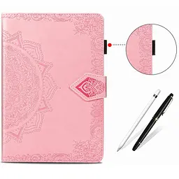 Шкіряний чохол Art Case з візитницею для Samsung Galaxy Tab S7+ Рожевий - мініатюра 6