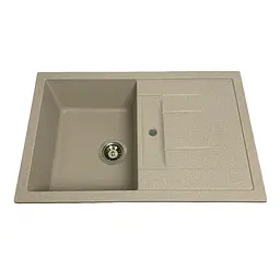 Кухонна мийка Adamant FORT terra 770x495x200 мм, з крилом 77 см - мініатюра 3