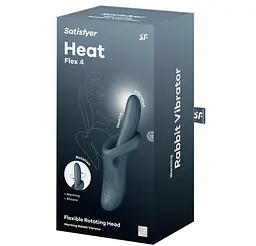 Вібратор-кролик Satisfyer Heat Flex 4 - мініатюра 6