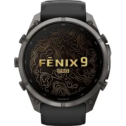 Смарт-годинник Garmin Fenix 9 Pro inReach 47mm Carbon Gray DLC Titanium w. Black/Pebble Gray Silicone Band (010-04336-10/11) [177387] - мініатюра 6