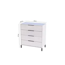 Комод для одягу на чотири ящики FH-Jersie на ніжках 800х870х400 мм Кашемір - мініатюра 2