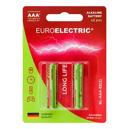 Батарейки Euroelectric AAA LR03 1,5V, 2 шт. - мініатюра 2