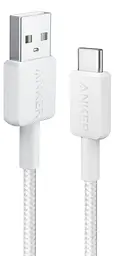 Кабель 322 USB-A to USB-C - 1.8m Nylon White Anker teh0022030 - мініатюра 1