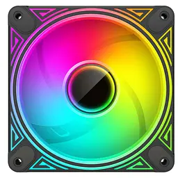Вентилятор Coolmoon 120мм CM-DM1-B Reverse (CM-DM1-B-R) Black - мініатюра 2