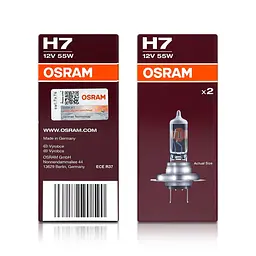 Комплект галогенових ламп OSRAM H7 64210NL-2HB Night Breaker LASER NG +150% 55W 12V PX26d (2 шт) - мініатюра 5