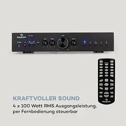 Стереопідсилювач Auna AV2-CD608BT HiFi 400 Вт (10034540) - мініатюра 3