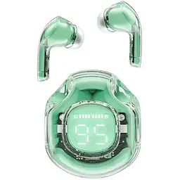 Навушники Acefast бездротові T8 Crystal color (2) bluetooth earbuds зелений