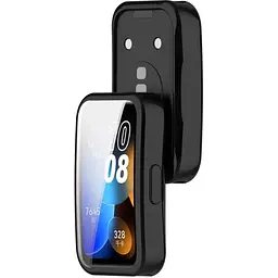 Чохол-накладка DK CDK для Huawei Band 10 Silicone Face Case (016324) (black) - мініатюра 2