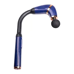 Перкусійний масажер Fascial Gun Massage 4 насадки, синій Huizhou HP-11-11BL - мініатюра 2