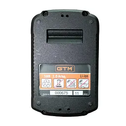 Акумулятор для продукції GTM B18V/2Аh (18 В, 2 А⋅год) - мініатюра 2