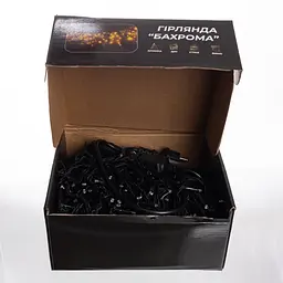 Новорічна гірлянда вулична Бахрома GarlandoPro 36 м 600 LED чорний провід Біле світло 36МBW - мініатюра 4