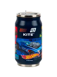 Термокружка KITE 350 мл Hot Wheels з трубочкою (HW25-1263)