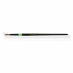 Пензель синтетика кругла Green stripe 1019 №12 довга ручка KOLOS (4823064903331)