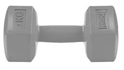 Гантель композитна PowerPlay 4124 Hercules 4 кг, Сіра 1 шт (PP_4124_4kg)