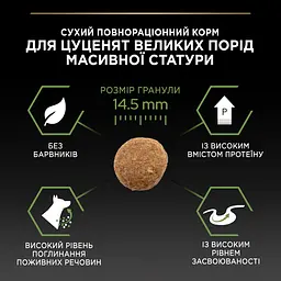 Сухий корм для цуценят великих порід Purina Pro Plan Large Robust Puppy, з куркою, 12 кг (12375805) - мініатюра 9