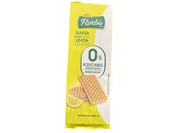 Вафлі Florbú без доданого цукру з лимонною начинкою 150 г (8411414014712)