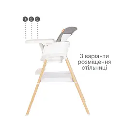 Стільчик для годування Tutti Bambini Nova, білий (611010/3511) - мініатюра 5