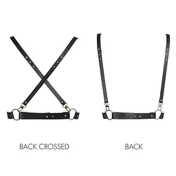 Портупея Bijoux Indiscrets Maze X Harness (чорний) - мініатюра 3