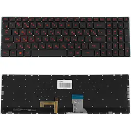 Клавіатура для ноутбука ASUS (GL702VI) rus, black, без фрейма, підсвічування клавіш(RGB) - мініатюра 2