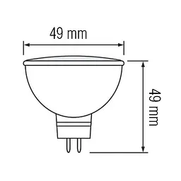 Лампа світлодіодна HOROZ ELECTRIC Fonix-8 8W GU 5.3 105° 6400K - мініатюра 3