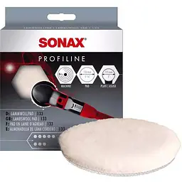Полірувальний круг з овчини Sonax ProfiLine для ротаційнних полірувальних машинок 130 мм - мініатюра 2
