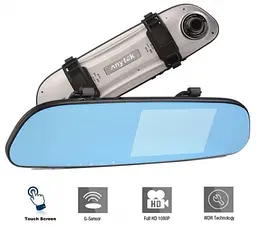 Дзеркало відеореєстратор Anytek G77 Full HD 1080P на 2 камери - мініатюра 1
