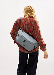 Жіноча cумка-бананка під ноутбук Sambag Urban Laptop блакитна 46 × 26 см (51411010) - мініатюра 4