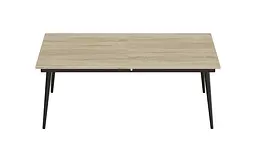 Стіл журнальний трансформер Dandi Small Ferrum-decor 45x120(160)x60 Чорний метал ДСП Дуб Сонома 16 мм (FRD-106788) - мініатюра 9