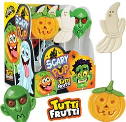 Льодяник на паличці Johny Bee Scary Pop Halloween Tutti Frutti 1шт, 25г - мініатюра 2