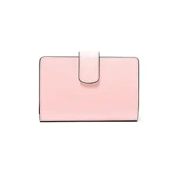Жіночий шкіряний гаманець MICHAEL KORS Medium Crossgrain, рожевий (пудровий) - мініатюра 3