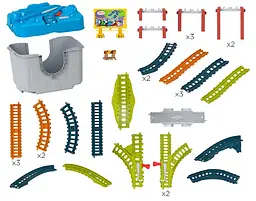 Набір доріжок для іграшкових поїздів Thomas&Friends Томас та друзі 34 предмети (HNP81) - мініатюра 2