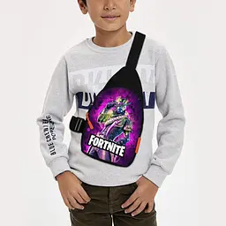 Сумка через плече дитяча Fortnite 29х17 см сумка слінг для хлопчика (01945)