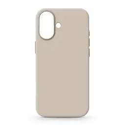 Силиконовый чехол для Apple iPhone 16, ICON2 Case, бежевый, противоударный, панель, защита всего корпуса, матовая поверхность Soft Touch, выступает над дисплеем, совместим с защитными стеклами и пленками, с микрофиброй, ArmorStandart (ARM79625)