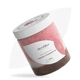 Скраб-жуйка для тіла Малиново-суничний пиріг Dushka 330 г