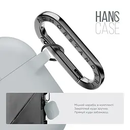 Силіконовий чохол для навушників Apple AirPods Pro 2 2022, Hang Case, люмінесцентний, ультратонкий захисний кейс товщиною 2 мм, захист від подряпин, пилу та ударів, компактний, з карабіном для кріплення, ArmorStandart (ARM68592) - мініатюра 4