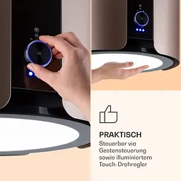 Витяжка Klarstein Skyfall Smart 402 м³/год острівна (10035378) - мініатюра 3
