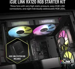 Вентилятор Corsair iCUE Link RX120 RGB PWM (CO-9051017-WW) Б/в - мініатюра 7