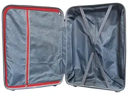 Валіза середня M+ з поліпропілену Milano bag 0305 84л Срібна - мініатюра 4