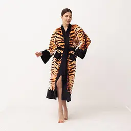 Кімоно жіноче з плюшевого велюру Kimono Soul of the tiger 18394 3XL