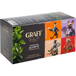 Чай чорний байховий Graff Асорті чайних смаків 38.4 г (24 шт. x 1.6 г) - мініатюра 3