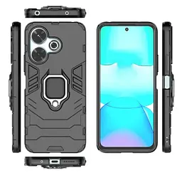 Чохол бампер Primolux Ring Armor для Xiaomi Redmi 13 4G Black - мініатюра 3